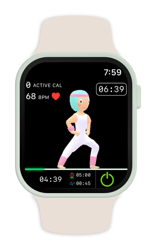 apple watch posture workout 3D